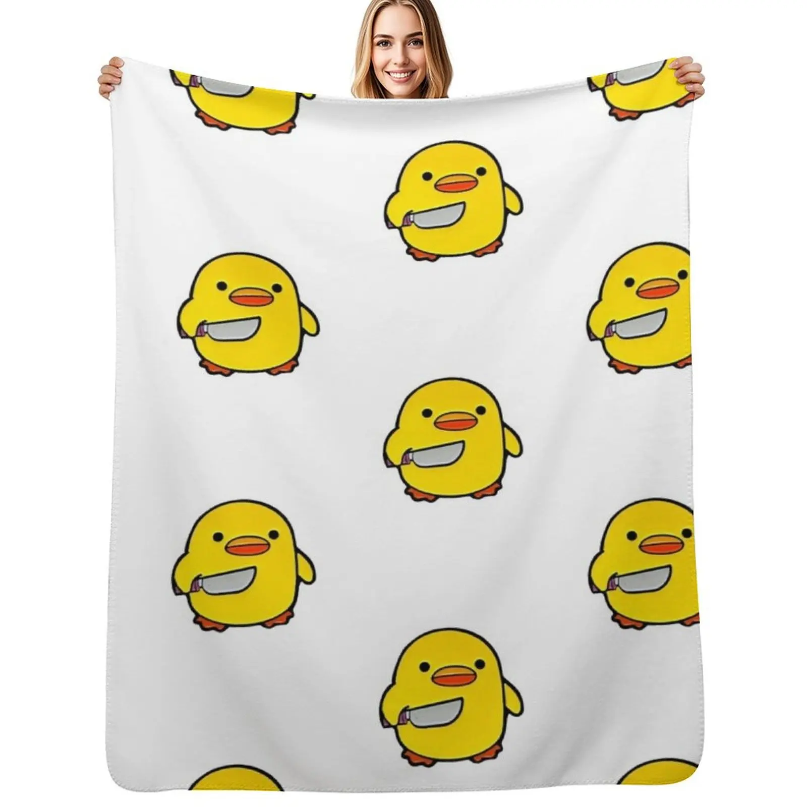Pato con cuchillo, Pato lindo y enojado, Dibujo de pato lindo, Pollo lindo con cuchillo, Meme de pato con cuchillo, Manta de patito