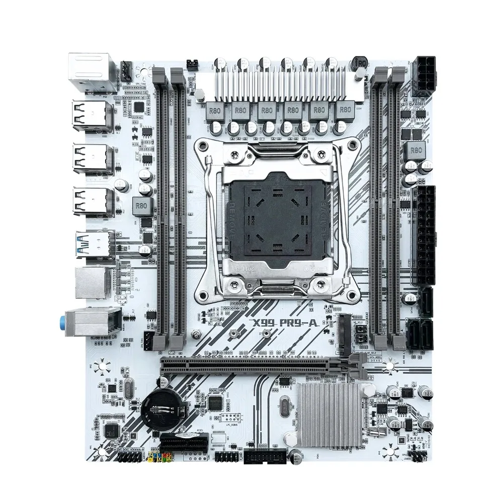 مجموعة اللوحة الأم X99 PR9-A Intel Xeon E5 2660 V3 LGA 2011-3 CPU وDDR4 16GB ECC RAM USB3.0