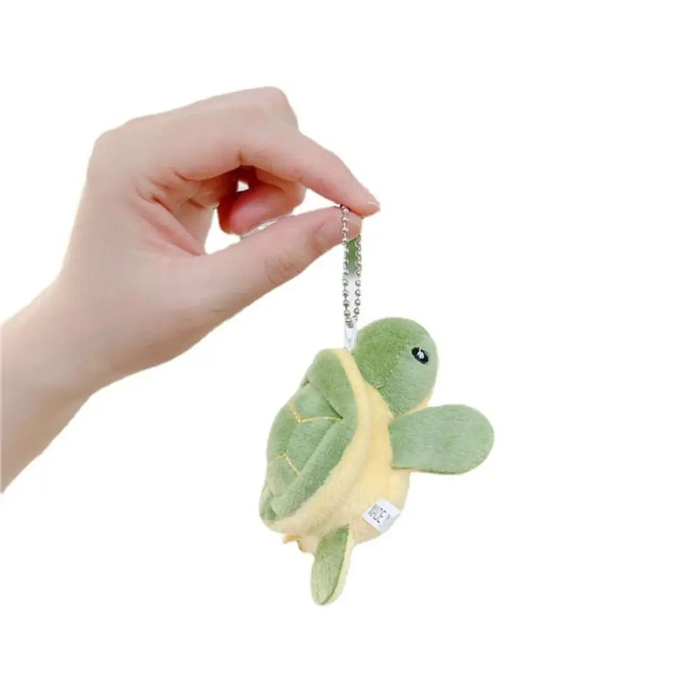 Stuffed Animals PP cotton Turtle Pendant Cartoon Turtle Metal Buckle Turtle Keychains Cute Turtle Keyring