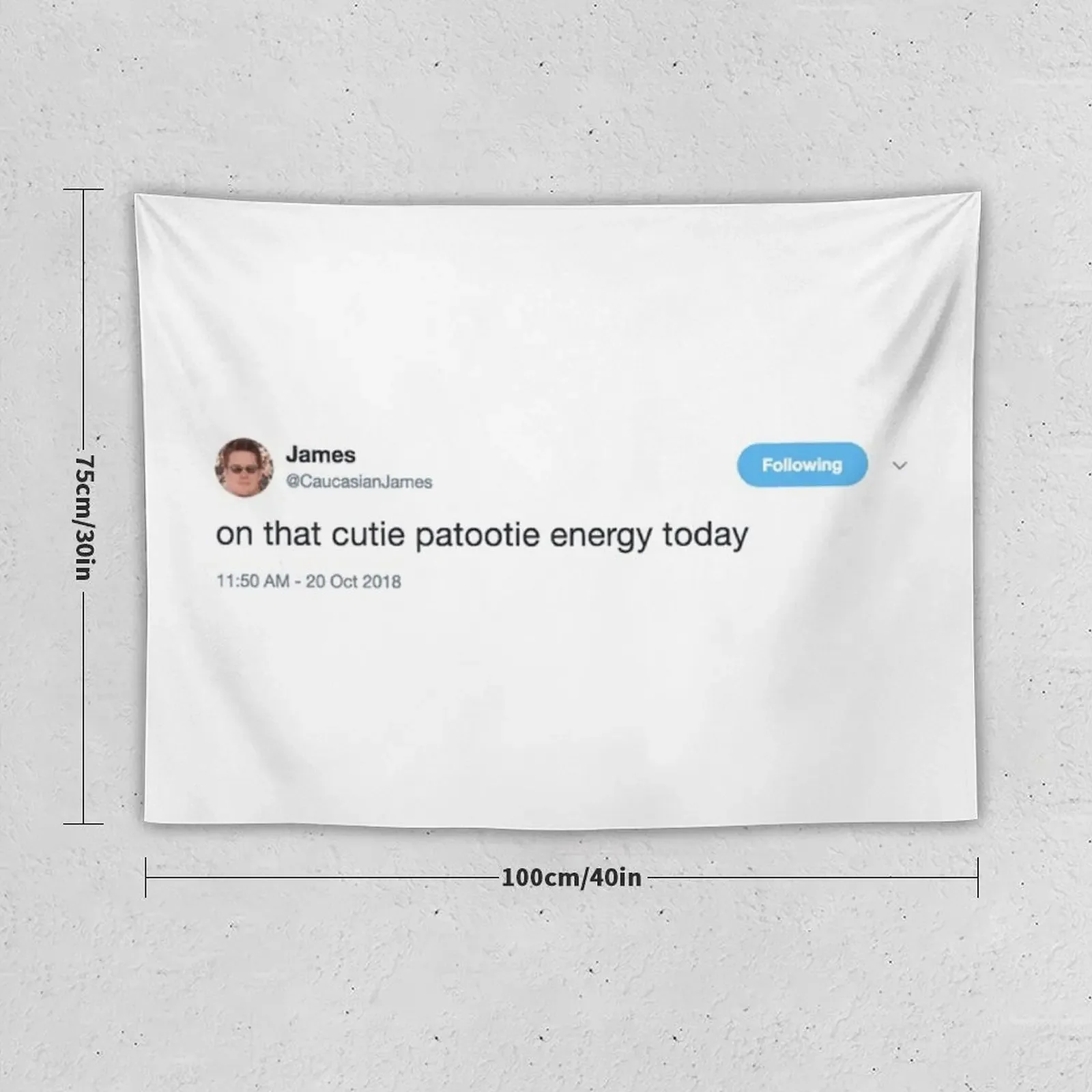 On That Cutie Patootie Energy Today Tapestry Decorative Wall Home Supplies Bedrooms Decor Decor Home Tapestry