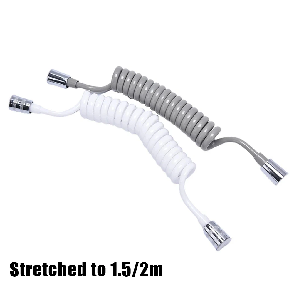 Manguera de ducha para baño, accesorio de Metal PU para el hogar, repuesto de línea telefónica de resorte, estilo de inodoro, plomería de agua, 1 ud.