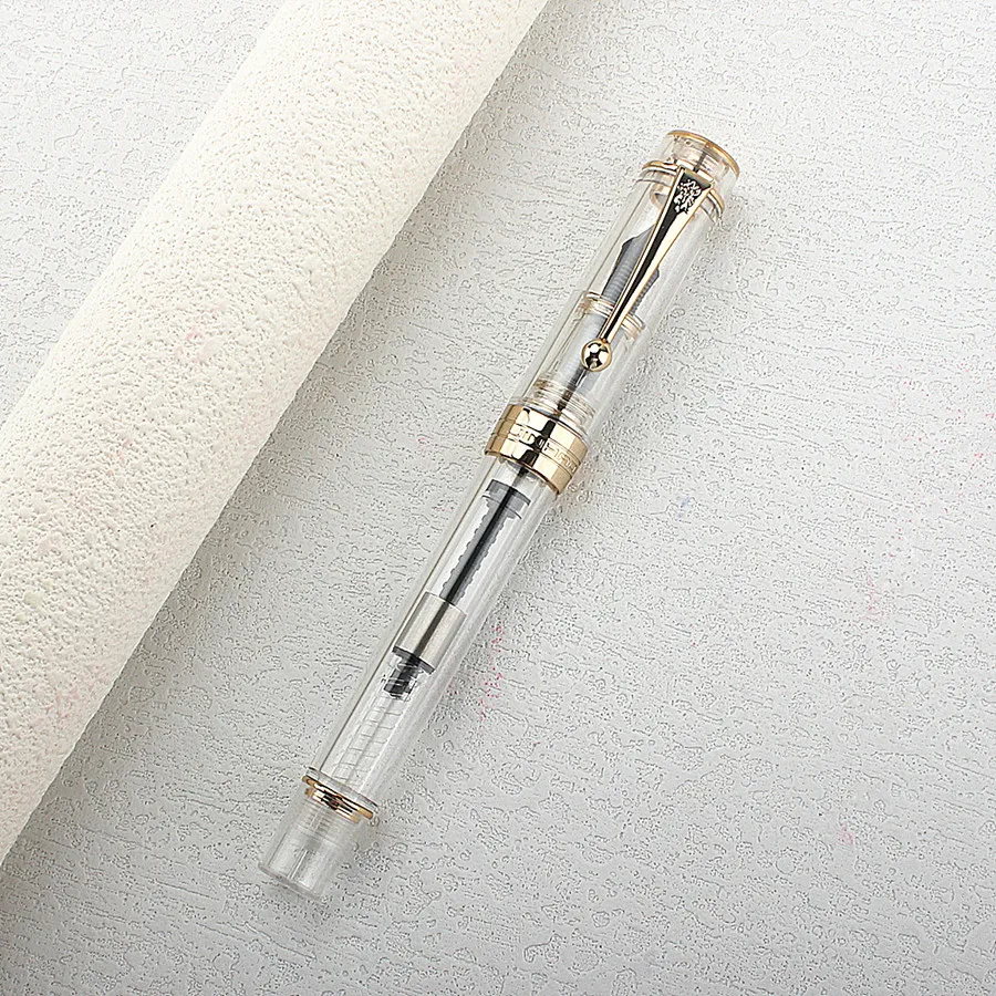 Jinhao 82/9019/100 Fountain Pen Transparency Spin Pen Popular EF F M NIB Business Office School Supplies Writing Stationery