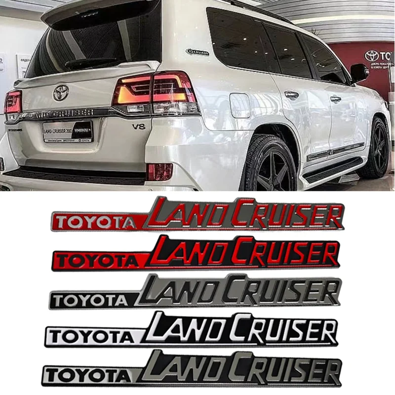 3D Car Sticker For Toyota Land Cruiser 90 100 120 150 200 lc100 lc200 lc300 Prado Luggage trunk side door wing decorative decal