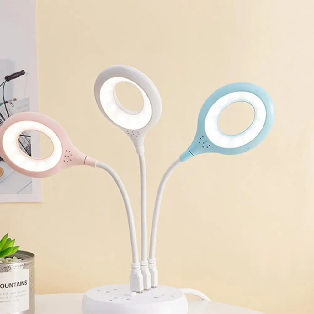 USB LED Light Ultra-Bright Flicker Free Flexible Hose Design Non-Glaring Energy Saving Illumination ABS Night Light Bendable USB