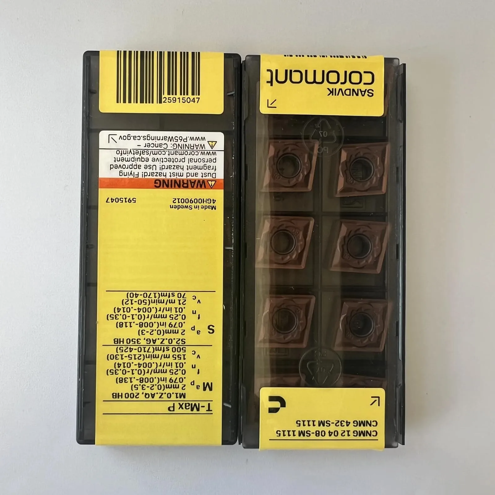 

Original SANDVIK / CNMG120408-SM 1115 / Hard alloy CNC Blade 10 Pcs