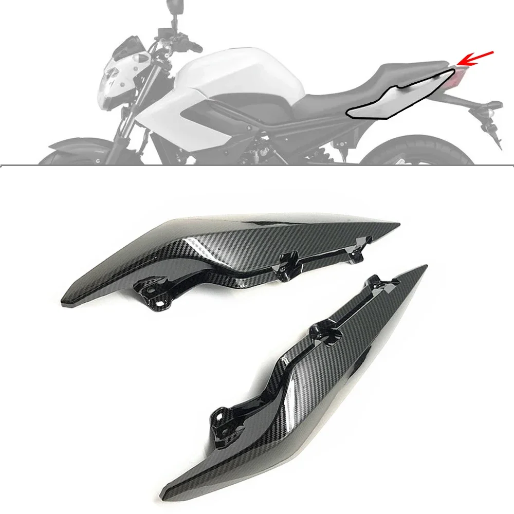 Glossy Carbon Fiber XJ 6 Motorcycle Rear Tail side Fairing Side Cover Plate For Yamaha XJ6 2009 2010 2011 2012