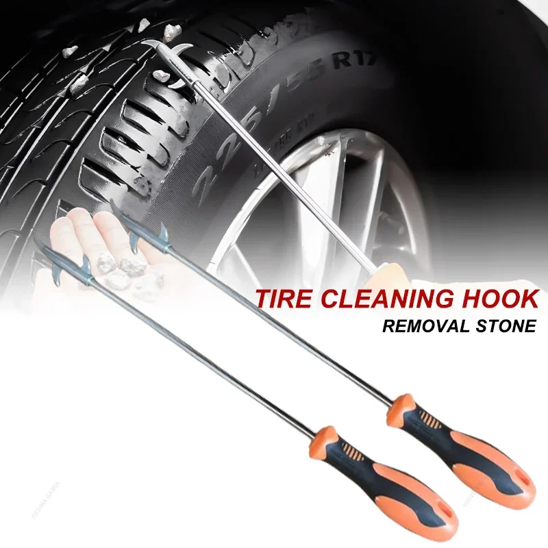 Stone Picking Device Buckle Picking Hook Multifunctional Car Tire Stone Cleaning Hook Car Tire Stone Cleaning Tool Removal Stone
