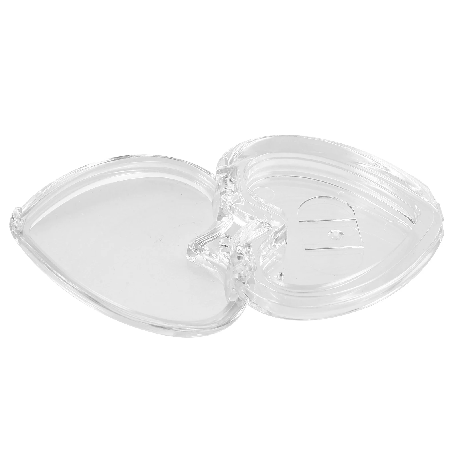 Poudre vide en forme de cœur, étui Compact et transparent pour Blush, petit récipient de maquillage léger pour fard à paupières, surligneur, poudre libre