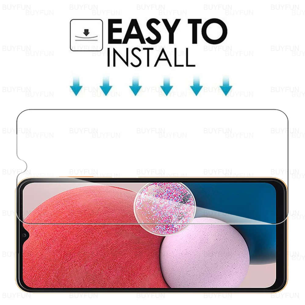 3 قطعة الزجاج واقية لسامسونج غالاكسي A13 4 جرام الزجاج المقسى لسامسونج A53 A33 A73 5 جرام A23 A03s A03 الأساسية غطاء شاشة فيلم