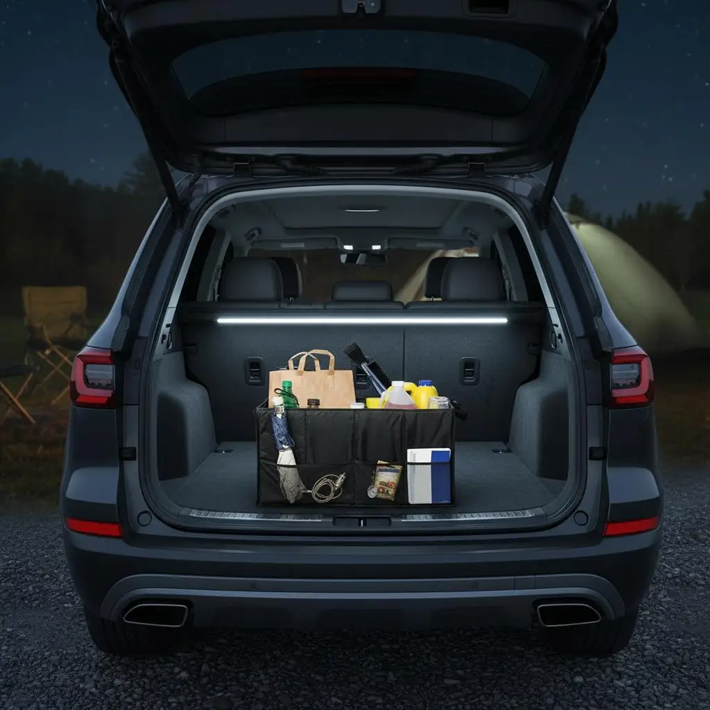 

Car Trunk Organizer Box Storage Container Bag Folding Multipurpose Cargo Collapsible Bin Vehicle Interior Accessories