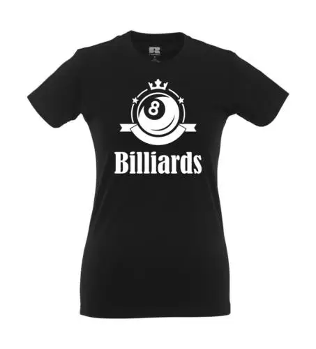 Billiard Ball schwarze Acht I Fun I Lustig I Sprüche I Girlie Shirt