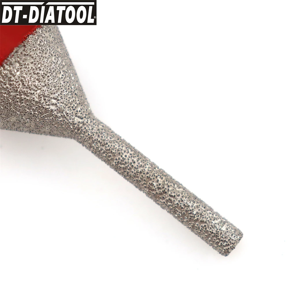 DT-DIATOOL 6*25mm diamante dedo bit 5/8-11 núcleo chanfradura moagem porcelana dar forma borda telha mármore cortador de cerâmica granito