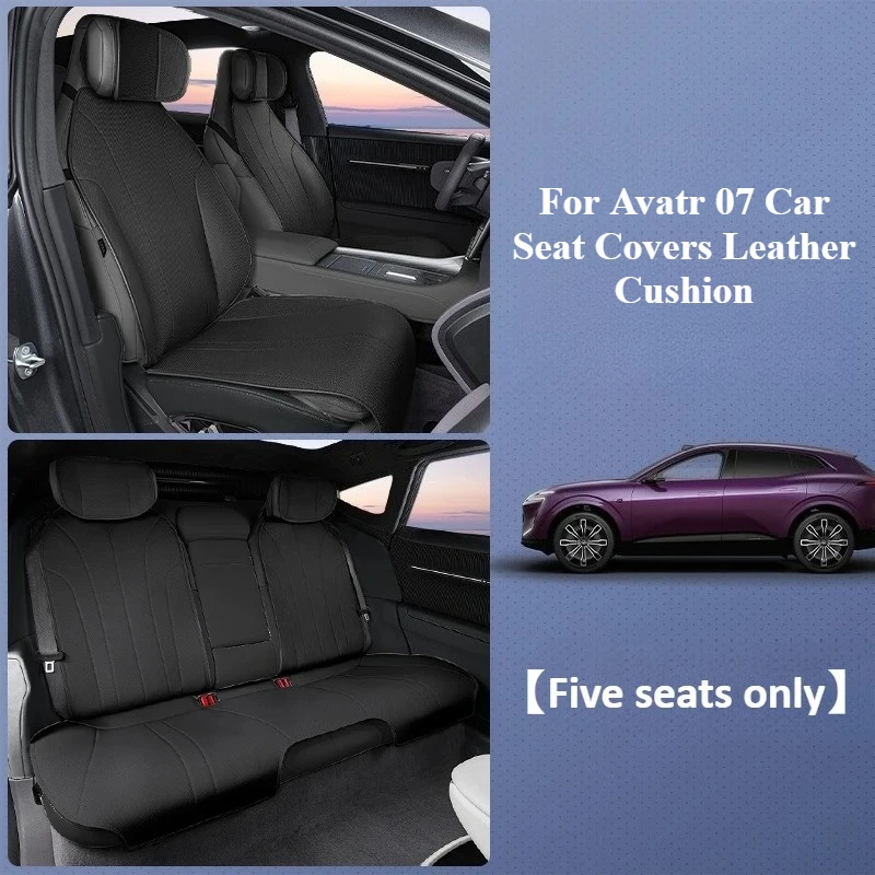 

For Avatr 07 Car Seat Covers Cushion Leather Breathable Full Car Seat Cushion Protector Replacement Durable Protective Pad