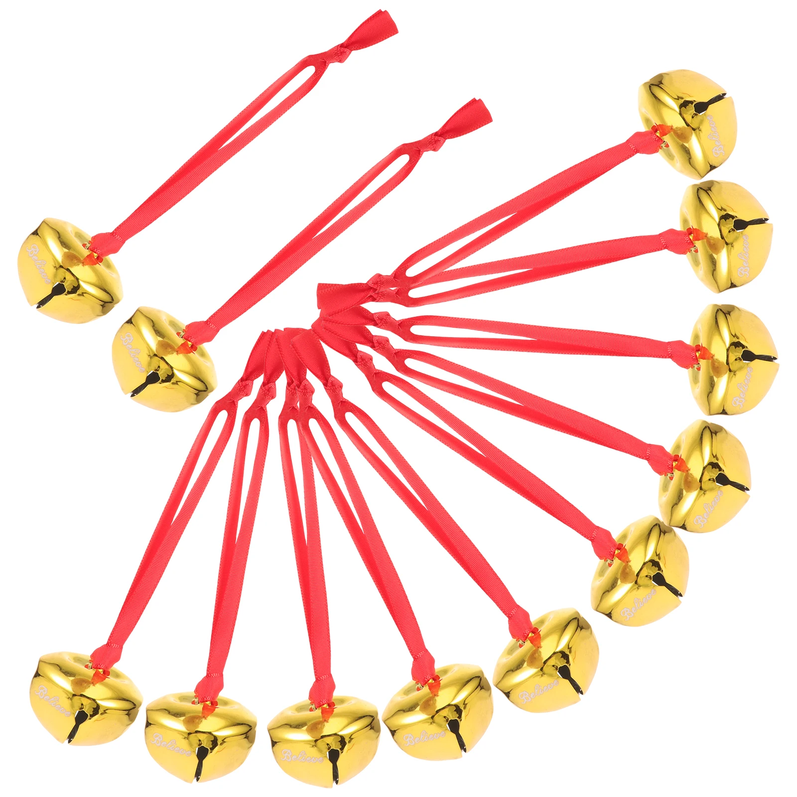 12 قطعة قلادة جرس حلي معلقة أجراس سانتا لتقوم بها بنفسك صدق المعلقات الديكور حفلة داخلية #5