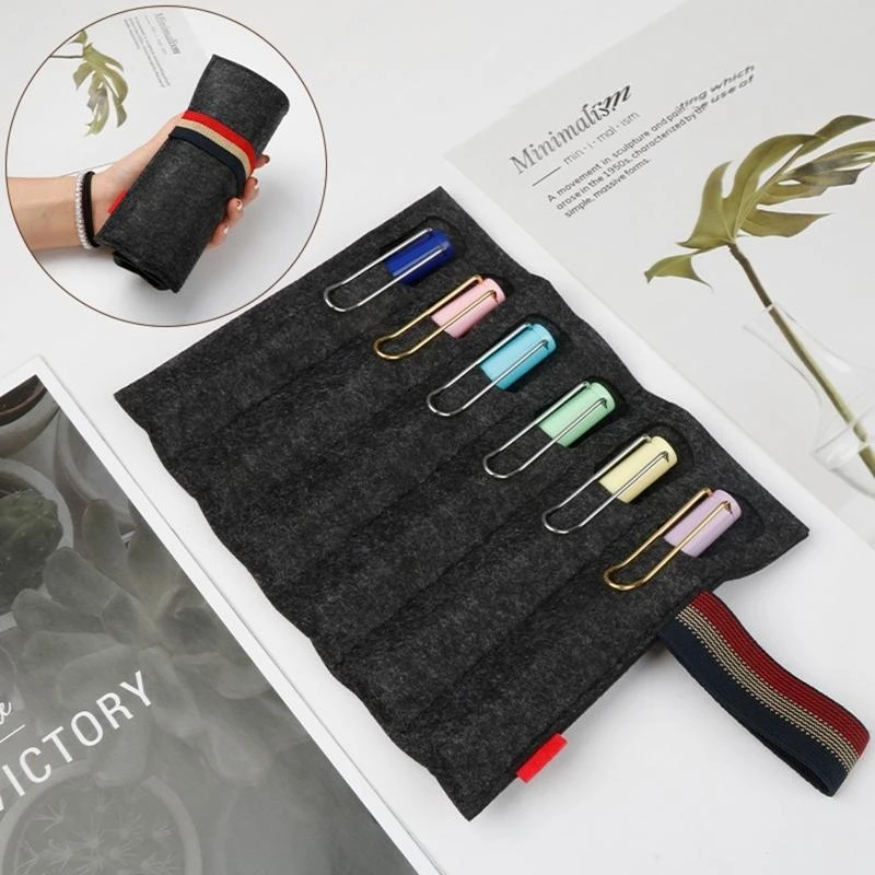 090F Fountain Pens Protective Sleeve Cover for Ballpoint Gel Pen Solid Color