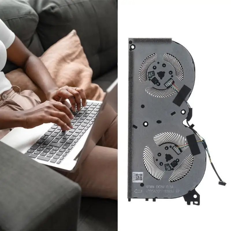 652F Computer CPU Cooling Fan for Ideapad Gaming 3i (15) 3-15ARH05 3-15IMH05 5f10s13912 5F10S1391 Laptop Fan Cooler Radiator
