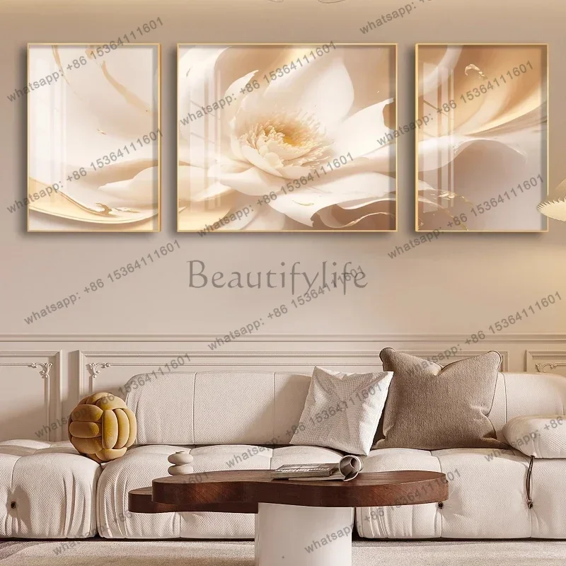 Home Decor Room Decoration Poster Wall Art Decor Posters Pictures Wall Cream Wind Triptych Mural