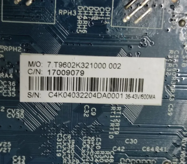 Frete grátis! Tensão atual constante 36 --- 43v atual 600ma da relação da placa-mãe da tevê da rede CV9602-K32 wifi