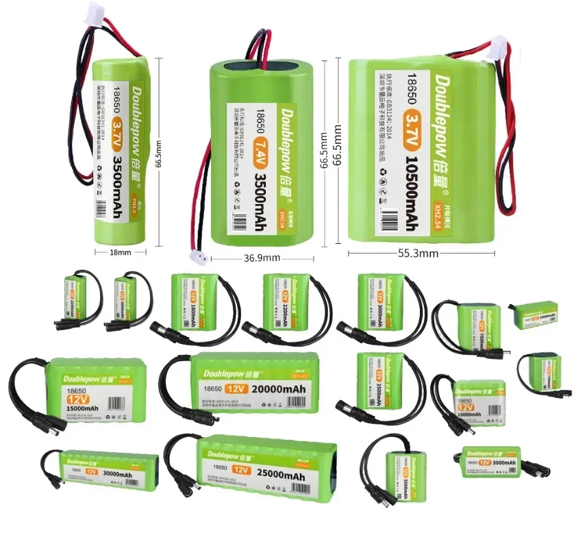 Akumulator Icr 18650 PH2.0 2P 2200 mAh 3500 mAh 7,4 V Akumulator litowo-jonowy do odkurzacza Ogniwo radiowe