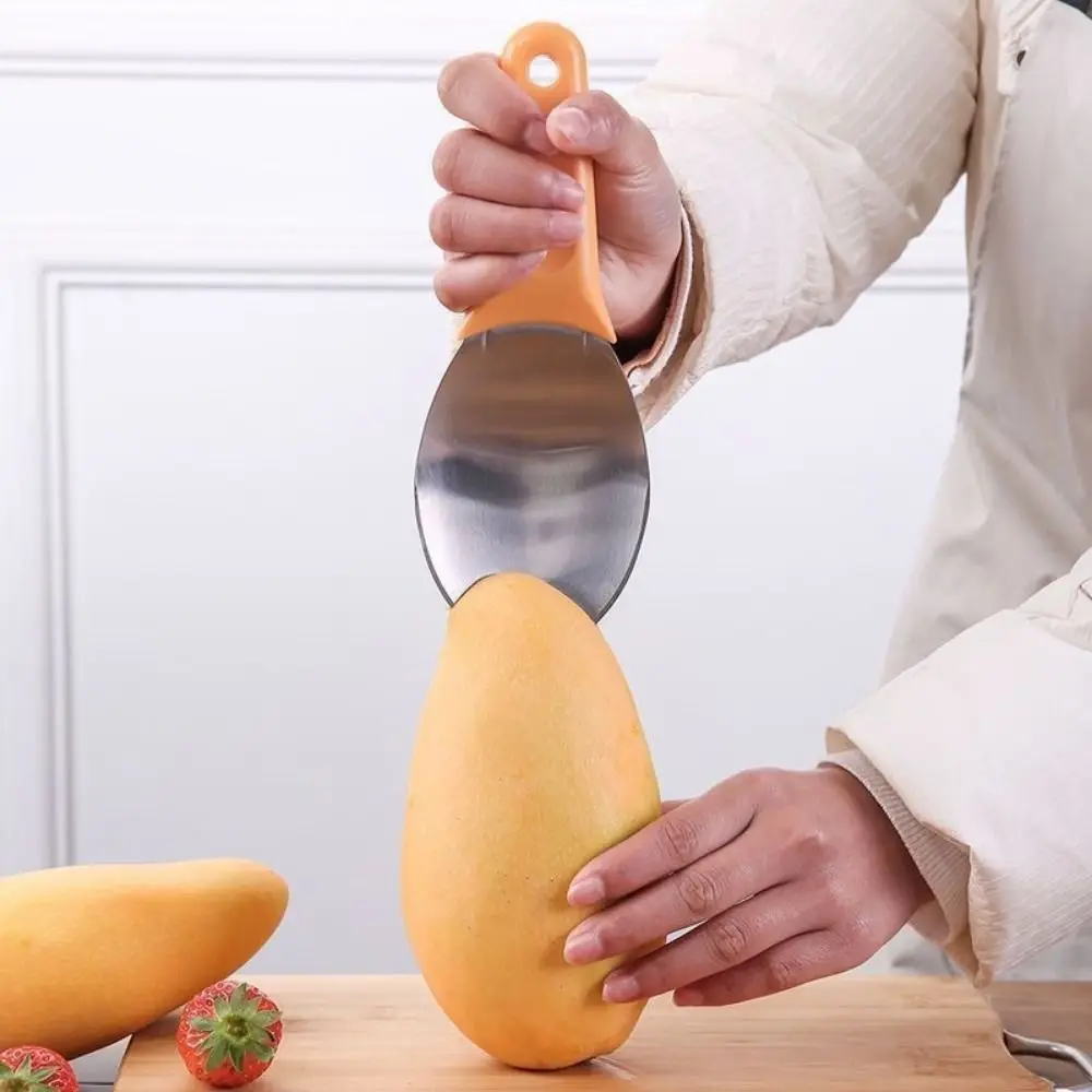 

Creative Stainless Steel 3 In 1 Mango Peeler Food Grade Overlapped Mango Peeling Separator Space Saving Fruit Splitter for Home