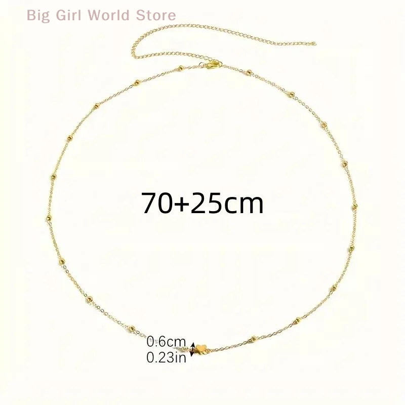 الفتيات بسيطة القلب مطرز البطن سلاسل للنساء موضة المعادن بيكيني للشاطئ الخصر سلاسل الجسم مجوهرات اكسسوارات #1