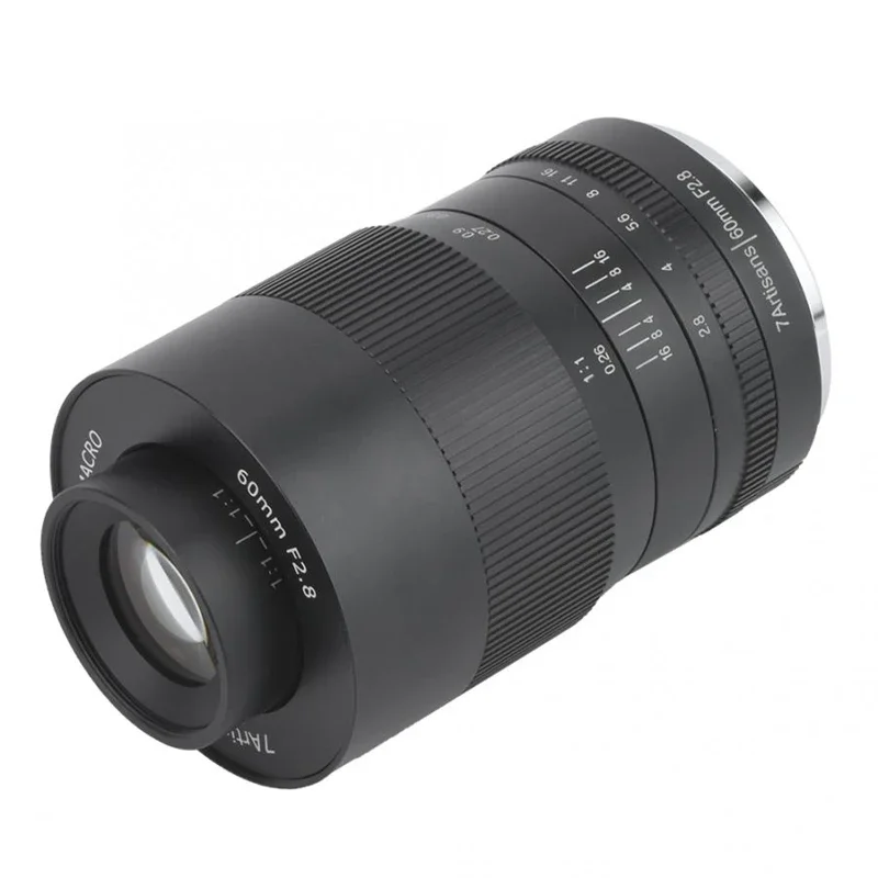 2026 New 7artisans 60mm F2.8 Macro Lens APS-C 1:1 Magnification Manual Focus Camera Lens for Es-M/RF/E/M43/Z Mount