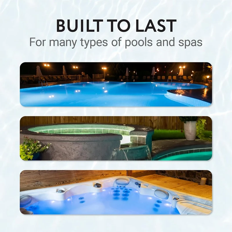 Junta de lente de luz de piscina de 2 piezas de 8-3/8 pulgadas para Pentair 79101600 Z 79104800 -Para luces de inteligencia y SAM Amerlite de Intellibrite-AT64
