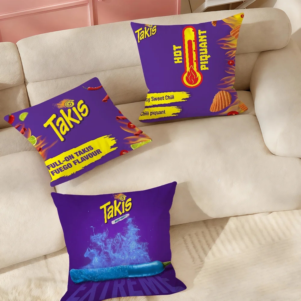 

Наволочка с рисунком Chili Pattern T-Takis Chips, подходит для спален, гостиных, автомобилей, украшения дома