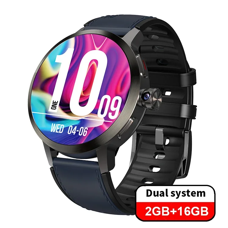 Global Version DM82 4G Android 8.1 OS Smart Watch 1.75inch AMOLED Screen HD 180° Rotating Camera Video Call Smartwatch 5G Wifi