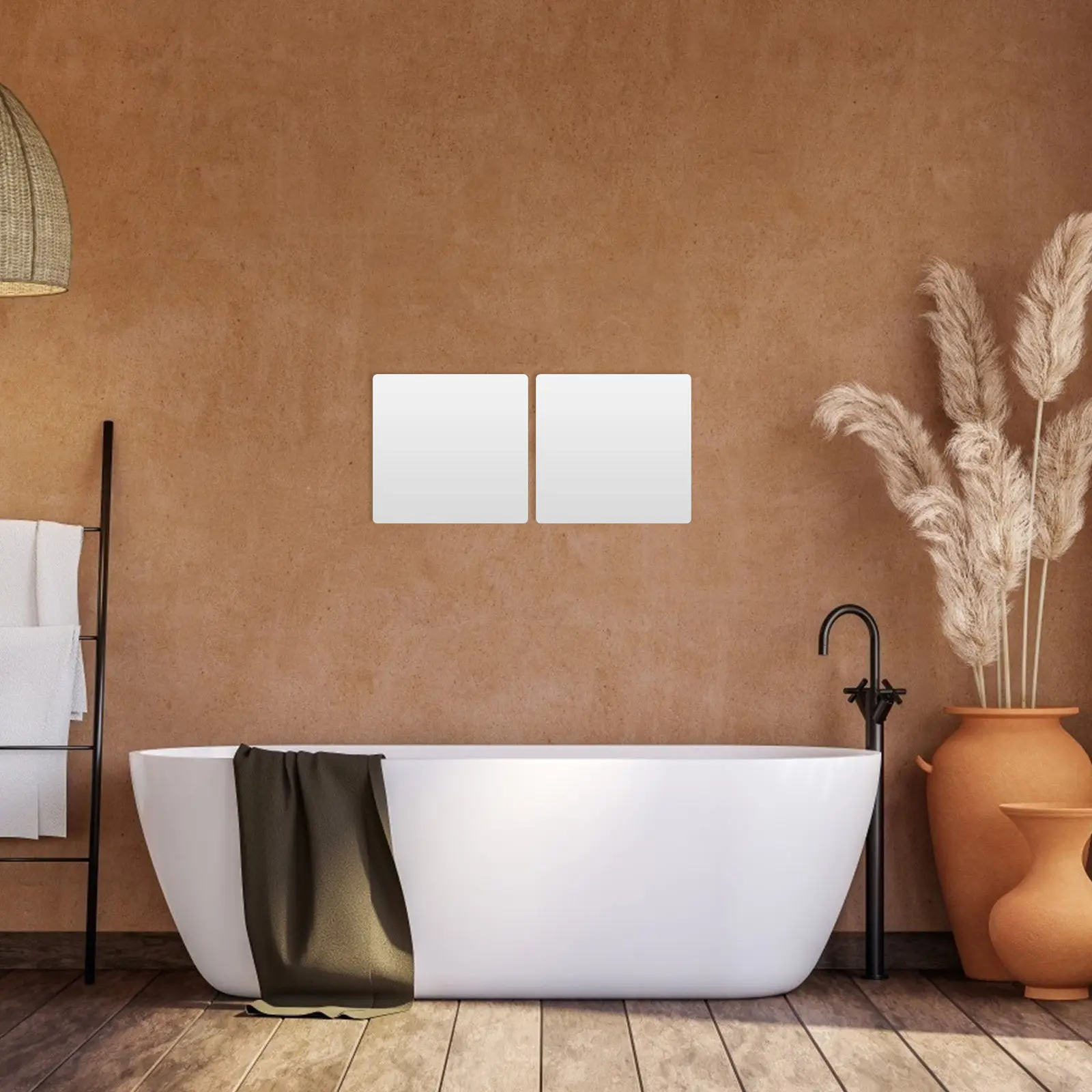 4Pcs Adhesive Mirro…