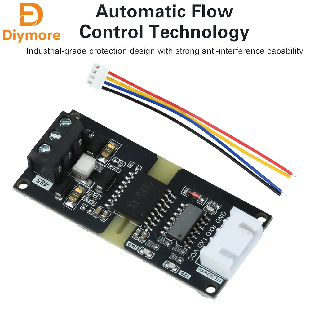 Módulo Conversor de Nível TTL para RS485 Isolado DC 3-5V com Controle Automático de Fluxo de Sinal RS485 para TTL