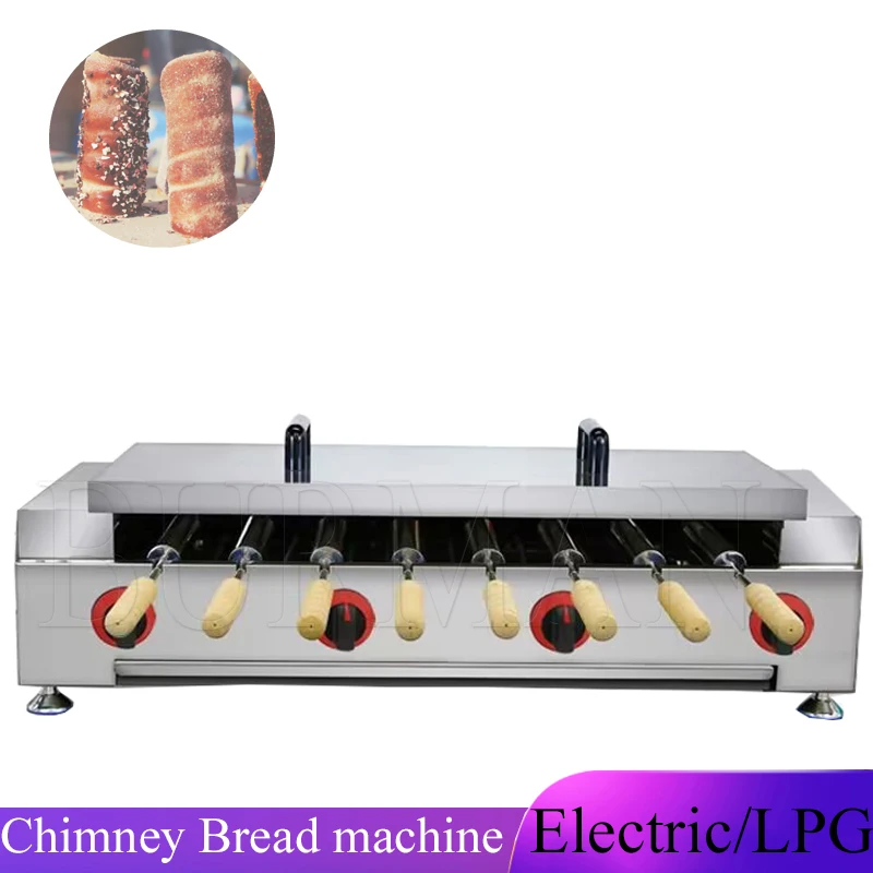 

Chimney Cake Oven Roll Grill Machine Stainless Steel Bread Roll Ice Cream Cone