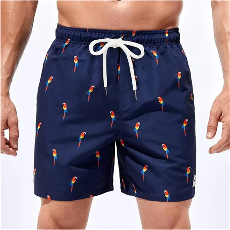 Simple Small Animals Plants Pattern Beach Short Mens Kids Fashion Trend 3D Printed Swim Trunks Casual Streetwear Oversized Pants