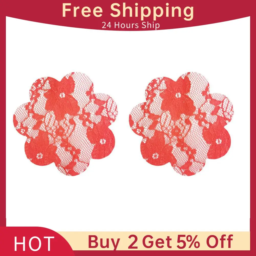 1Pair Chest Pad Invisible Sexy Breathable Self-adhesive For Women Chest Patch Star Lace Intimates Accessories Nipple Covers