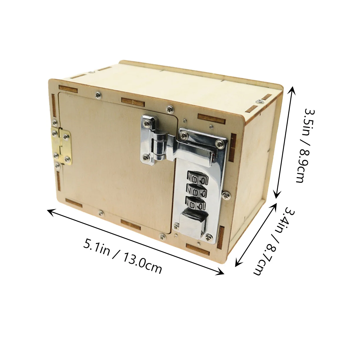 Mechanische Lockbox Houten Wachtwoordkoffer Speelgoed Educatief hulpmiddel voor kinderen Kinderspeelgoed DIY Maken Basisschool