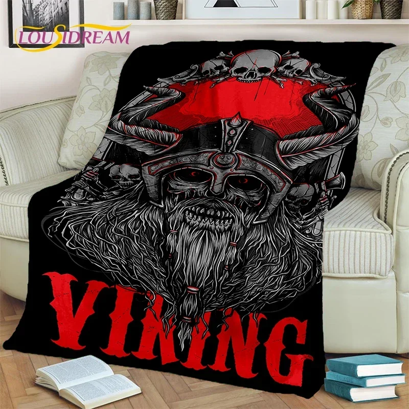 Nordic Valhalla Odin Viking Symbol Valknut Blanket,Soft Throw Blanket for Home Bedroom Bed Sofa Picnic Travel Office Cover Child
