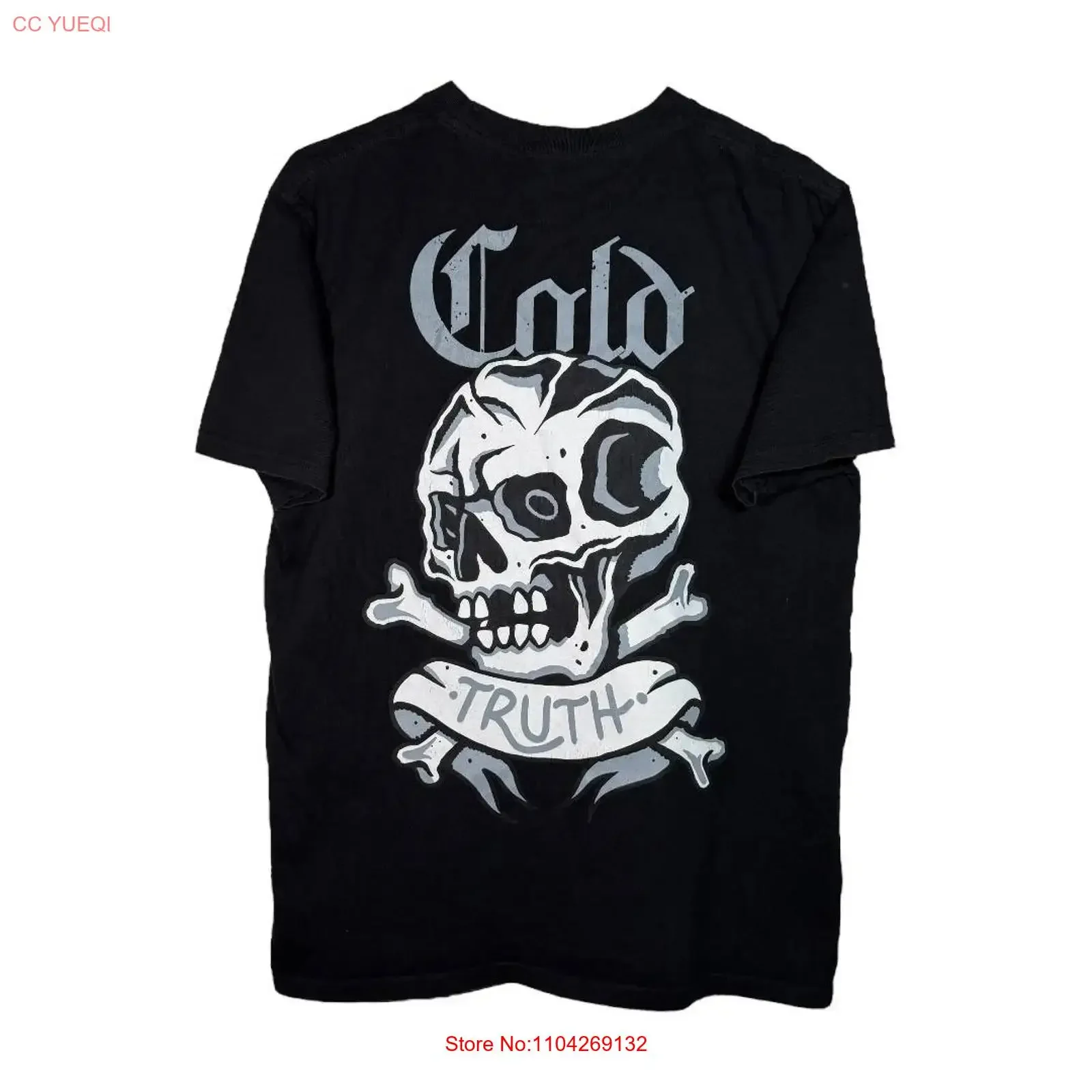 EIGHTYSIX COLD TRUTH TEE SIZE L vintage Washed Comfortable fashion Soft Slightly Unisex Top For Everyday Wear Casual Stretched