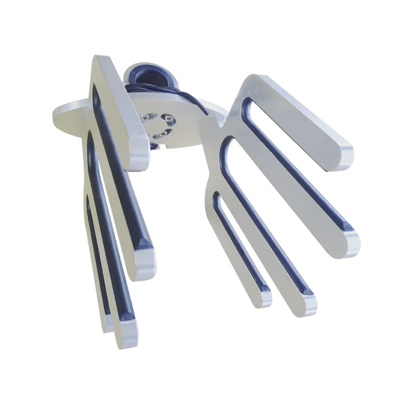High quality kayak rotating clip tail wave plate frame aluminum silver 4 fork marine hardware accessories