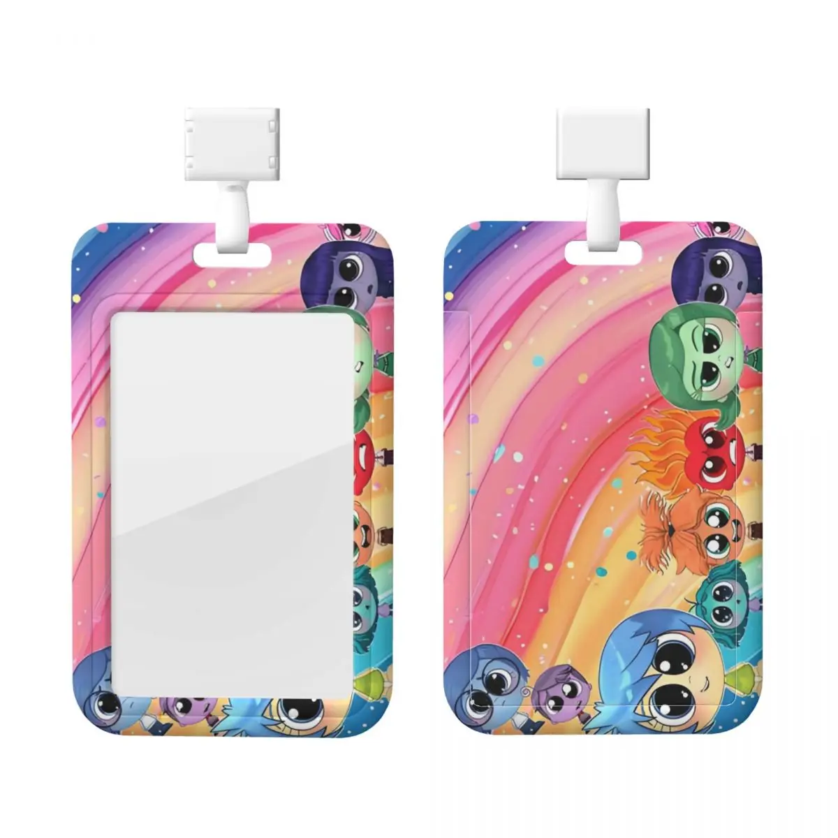 

Custom Inside Out Cartoon Credit Card Holders Neck Strap Lanyard ID Badge Card Holder Factories Engineers Card Holder