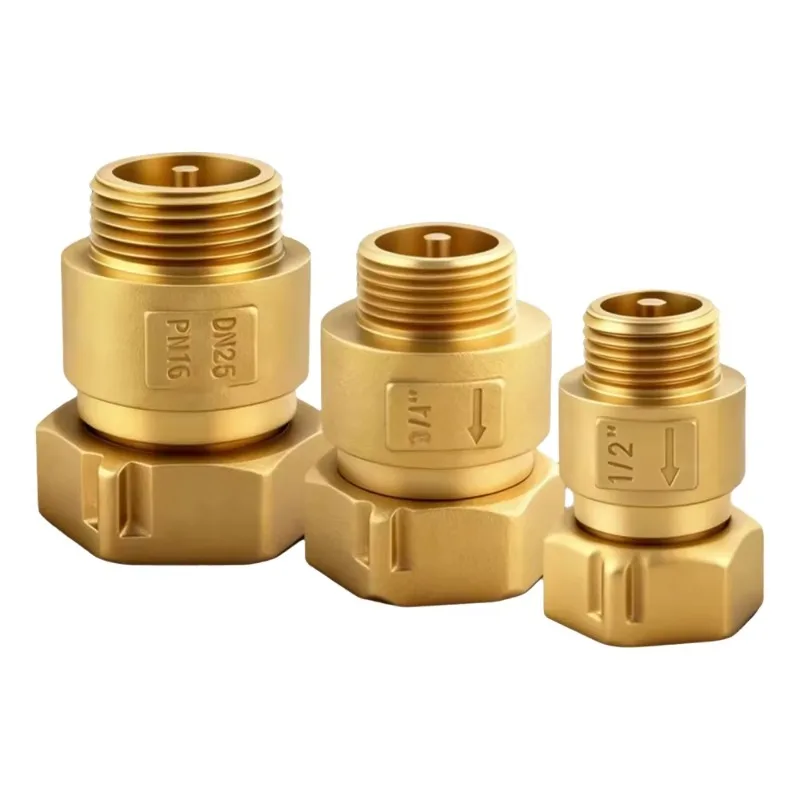 Brass Front Check Valve Single-Direction Internal and External Threaded Check Valve 4 points 6 points 1 inch