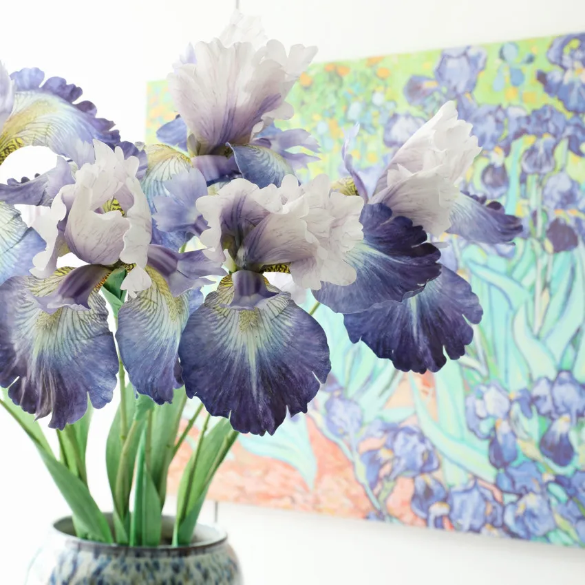 82cm Artificial Iris Flower Gladdon Home Wedding Table Room Decoration Gift F1160