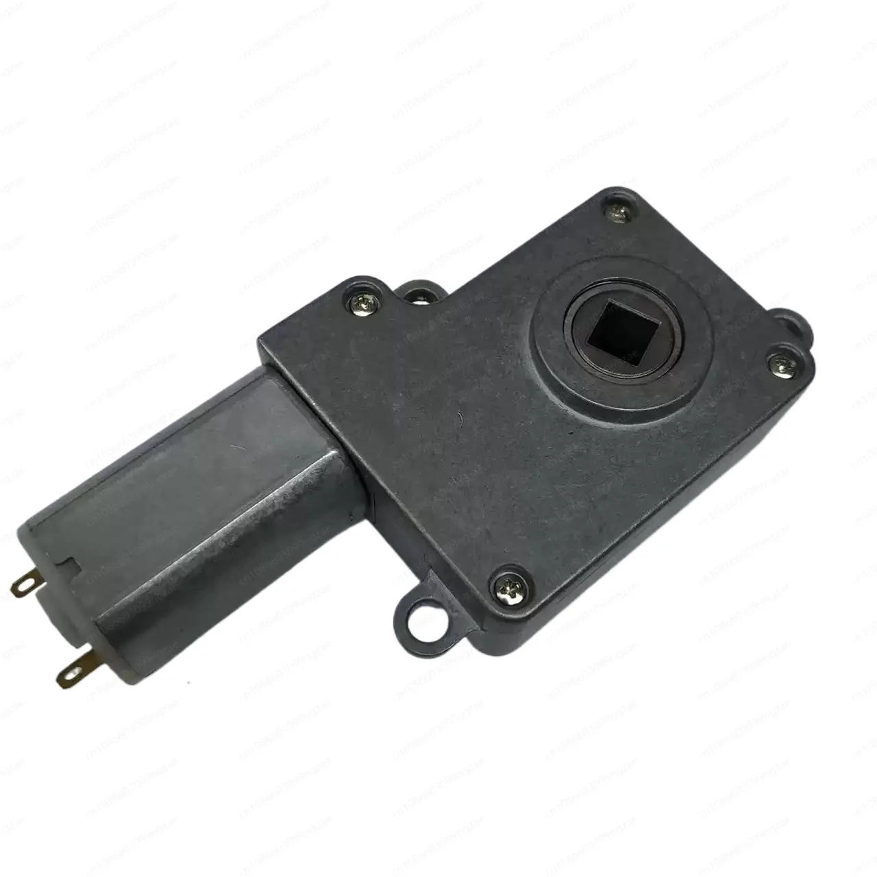 All-in-one reduction gear motor equipped with square shaft, manual clutch and automatic locking function