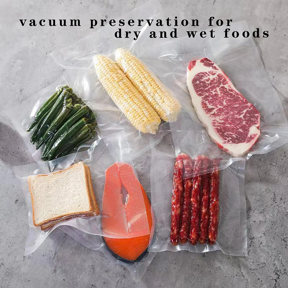 100pcs Food Vacuum Sealer Bags, Food vacuum bag,  For Vac Storage Meal Prep And Sous Vide, Food Preservation Sealed Bag