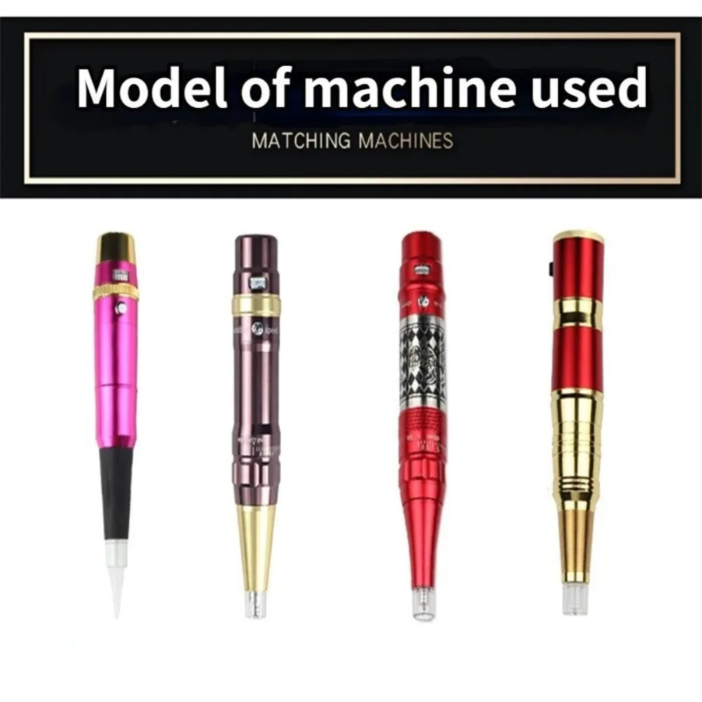 100sets Disposable Tattoo Machine Cap with 1R/3R Permanent Makeup Micor Shading Eyebrow Lips Tattoo Machine Pen Set Pmu Supplies