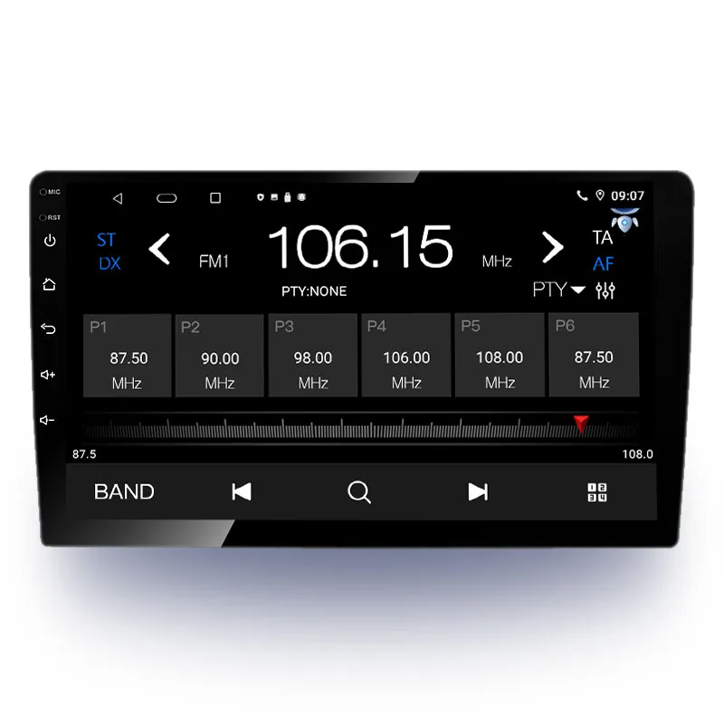 Car audio mp3 player bt 12v aux high power 7 color button replacement radio 1 din car mp3 player audio stereo head unit car
