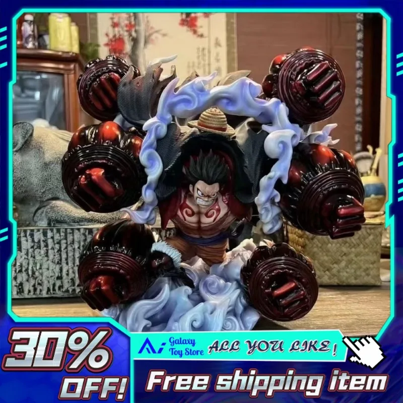 

30cm in Stock One Piece Great Ape Gear Fourth Monkey D. Luffy Multi-Fist Sky Painting Anime Figure Christmas Birthday Gifts