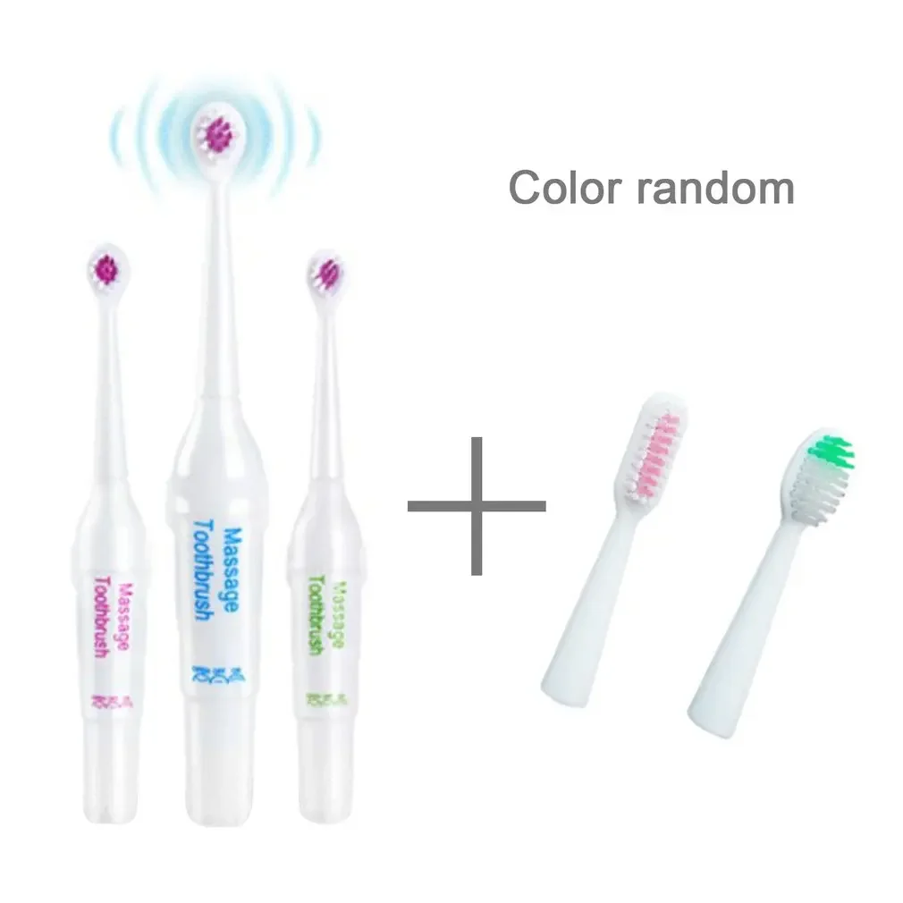 Electric Toothbrush Set for Kids - Compact Size, Waterproof, Battery Powered Oral Hygiene Brush