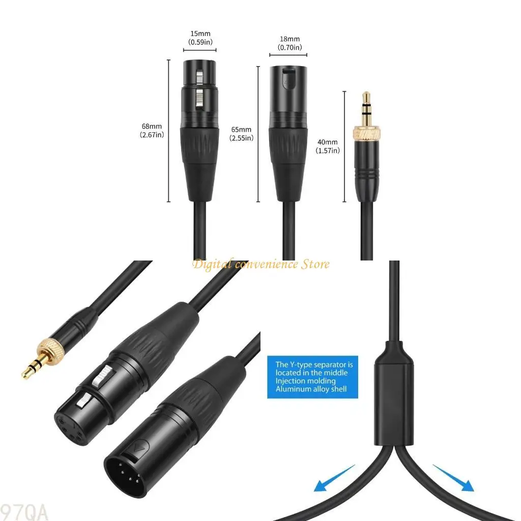 

97qa 3,5 мм резьбовая 5pin -кабельная линия с золотым соединителем 5 шнур для шнурного сплиттера для серии PavoSlim