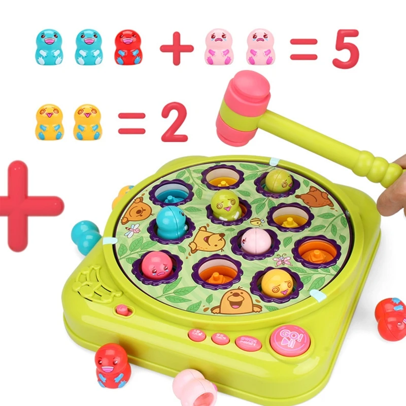 Elektrisch Whack-A-Mole speelgoed bonzende kloppende hamster muziek puzzel voor ouders en kinderen