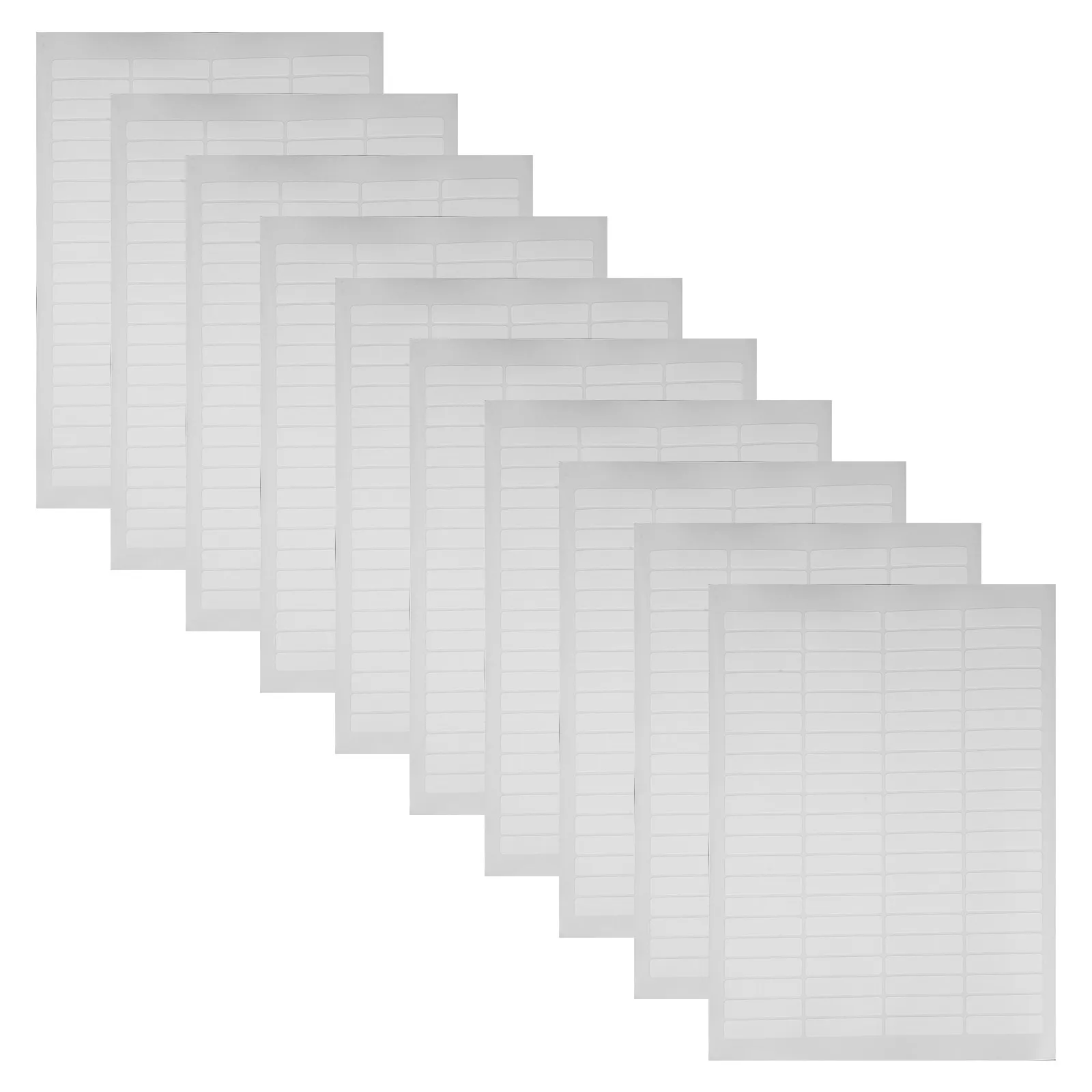 

20 Sheets Waterproof Material Labels Rectangular Color Coding Labels Blank Name Tag Stickers Printable Label Paper File Folder
